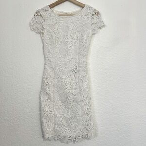 Lulus White Lace Backless Bodycon Dress (Women’s Size XS)